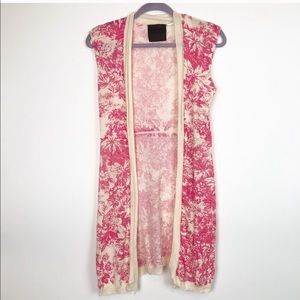 Anthropologie Guinevere Floral Vest